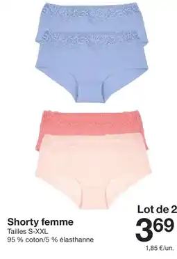 Zeeman Shorty femme offre
