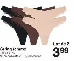 Zeeman String femme offre