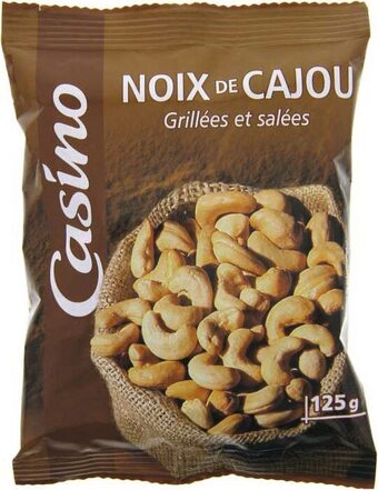 Petit Casino NOIX DE CAJOU GRILLÉES ET SALÉES 125g offre