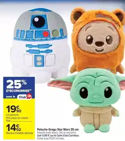Carrefour Carrefour - peluche grogu star wars 35 cm offre