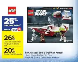 Carrefour Lego - le chasseur jedi d'obi-wan kenobi offre
