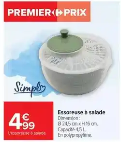 Carrefour Simply - essoreuse à salade offre
