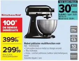 Carrefour Total - robot pâtissier multifonction noir offre