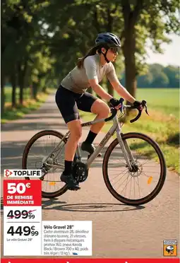 Carrefour Toplife - vélo gravel 2e offre