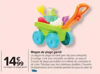 Wagon de plage garnit