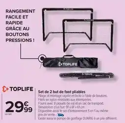 Carrefour Facile - set de 2 but de foot pliables offre