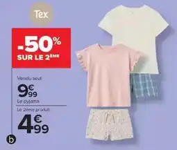 Carrefour Tex - pyjama femme offre