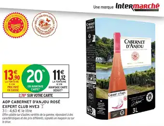 Intermarché Aop cabernet d'anjou rosé expert club hve3 offre