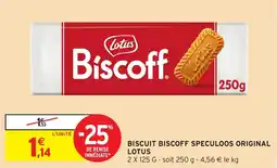 Intermarché Biscuit biscoff speculoos original lotus offre