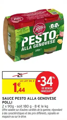 Intermarché Sauce pesto alla genovese polli offre
