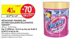 Intermarché Détachant poudre oxi action couleurs éclatantes vanish offre