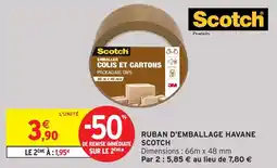 Intermarché Ruban d'emballage havane scotch offre