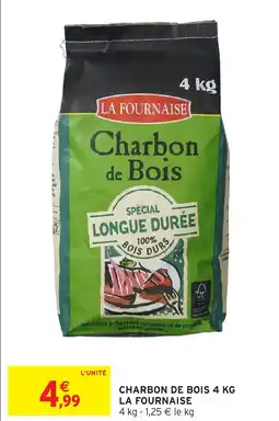 Intermarché Charbon de bois la fournaise offre