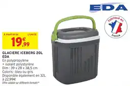 Intermarché Glaciere iceberg eda offre