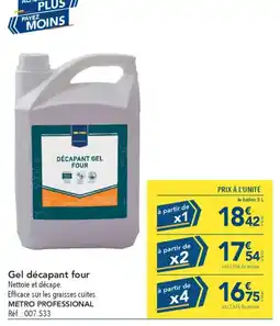 METRO Gel décapant four offre
