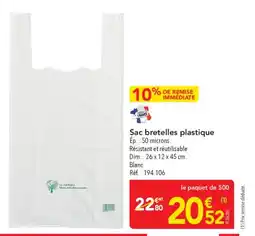 METRO Sac bretelles plastique offre