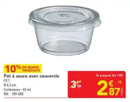 METRO Pot à sauce avec couvercle offre