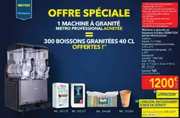 METRO Machine à granité et boissons froides gsim1024 metro professional offre