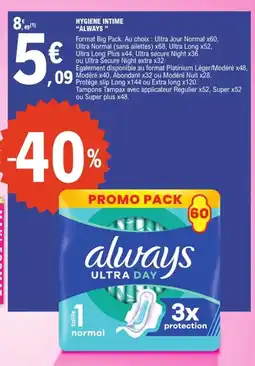 E.Leclerc Always Hygiene intime offre