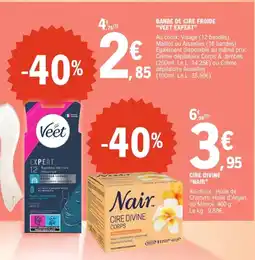 E.Leclerc Veet Expert Bande cire froide offre