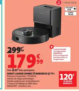 Auchan Direct ROBOROCK Robot laveur connecté q7 tf+ offre