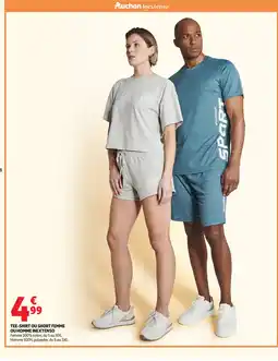 Auchan Direct INEXTENSO Tee-shirt ou short femme ou homme offre