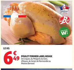 Auchan Direct Poulet fermier label rouge offre