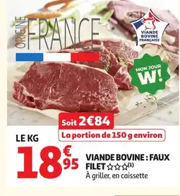 Auchan Direct Viande bovine : faux filet offre