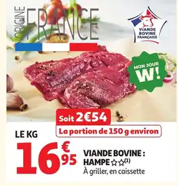 Auchan Direct Viande bovine hampe offre