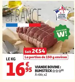 Auchan Direct Viande bovine: rumsteck offre