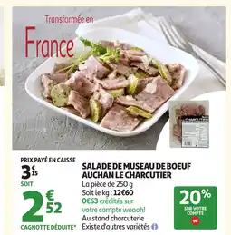 Auchan Direct Salade de museau de boeuf auchan le charcutier offre