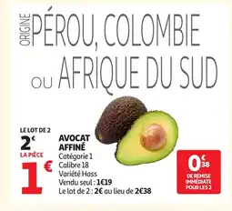 Auchan Direct Avocat affiné offre