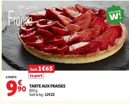 Auchan Direct Tarte aux fraises offre