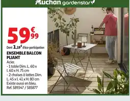 Auchan Direct Ensemble balcon pliant offre