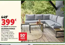 Auchan Direct Salon bas d'angle offre