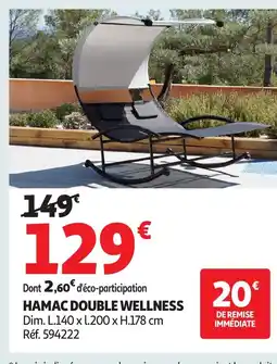 Auchan Direct Hamac double wellness offre
