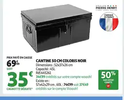 Auchan Direct Cantine coloris noir offre