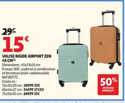 Auchan Direct Valise rigide airport zen offre
