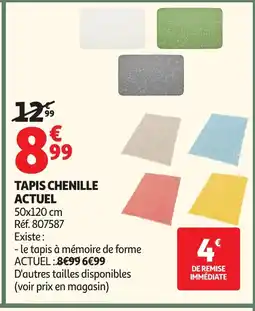 Auchan Direct ACTUEL Tapis chenille offre