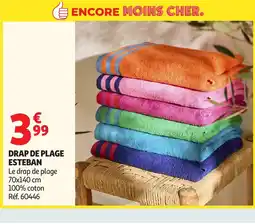 Auchan Direct Drap de plage esteban offre
