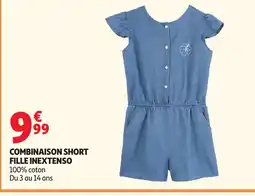 Auchan Direct INEXTENSO Combinaison short fille offre