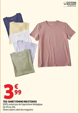 Auchan Direct INEXTENSO Tee-shirt femme offre