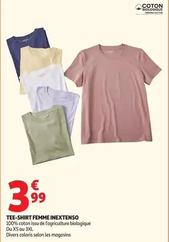 Auchan Direct INEXTENSO Tee-shirt femme offre