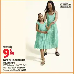 Auchan Direct INEXTENSO Robe fille ou femme offre