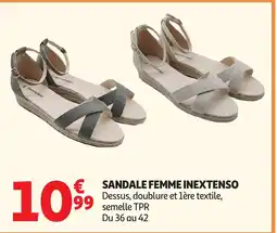 Auchan Direct INEXTENSO Sandale femme offre