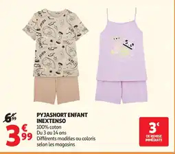 Auchan Direct INEXTENSO Pyjashort enfant offre