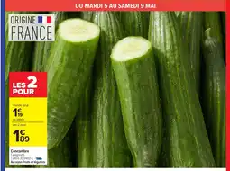 Carrefour Market Concombre offre