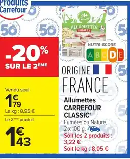 Carrefour Market CARREFOUR CLASSIC Allumettes offre