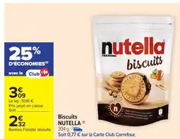 Carrefour Market NUTELLA Biscuits offre