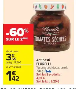 Carrefour Market FLORELLI Antipasti offre